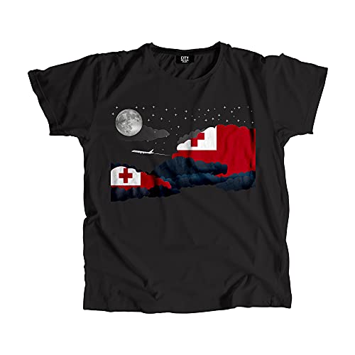Tonga Night Clouds Men T-Shirt en coton peigné premium au tombé impeccable