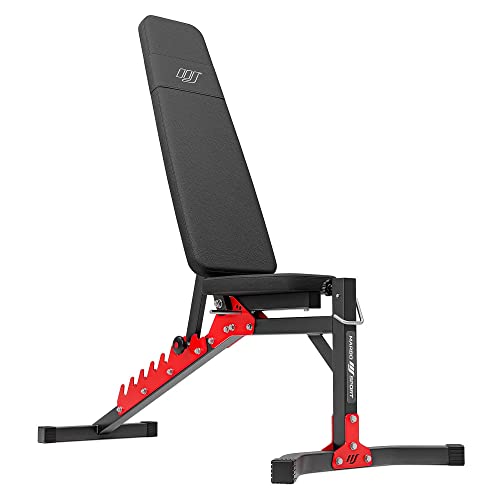 Marbo Sport, Drukbank, halterbank, verstelbare trainingsbank MH-L115, persbank, gewichtbank, verstelbare bank, fitnessstudio, multifunctioneel, EU 107815-TR zwart - Image 7