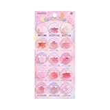 3D立体カプセルシール、おはじきシール 振れる 柄の種類が豊富 浮き彫りクリスタル風 大きな粒子 3Dステッカー、再剥離可能 かわいい 空気入り ごほうび ぷっくり ツヤツヤ 輝く スマホ クリエイティブ アート 手帳 日記帳、 ノート 日記 スクラップブッキング ラップトップ スマートフォンケース 水筒 女の子 誕生日プレゼント用