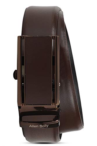 Image of Allen Solly Mens Leather Buckle Closure Formal Web Belt