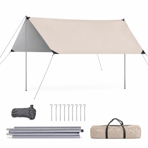 JISADER Lona Impermeable Exterior para Camping y Playa con Protección 99.9%