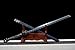 Handmade Straight Carbon Steel Blade with Cool Pattern Chinese Tang Dao Dragon Sword