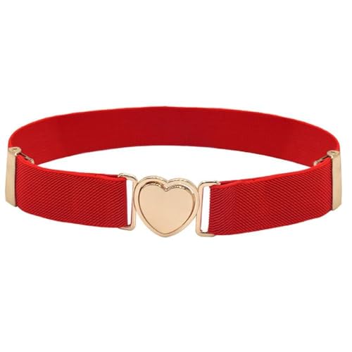 Toddler Elastic Waist Belt Girls Shaping Girdle Belt Heart Buckle Adjustable Belt Little Girl Waistband Accessories Elas