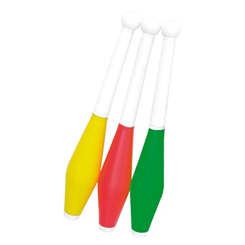 EDUPLAY 170-013 Jonglierkeulen, 45 cm, Mehrfarbig (3er Pack)