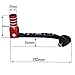 Gear Shift Lever, Alloy Aluminium Gear Shifter Lever Fits for Motorcycle BSE CRF 110 TTR 125 Motorcycle 50cc 110cc 250cc Dirt Pit Bike(Black&Red-Y-Ⅱ)
