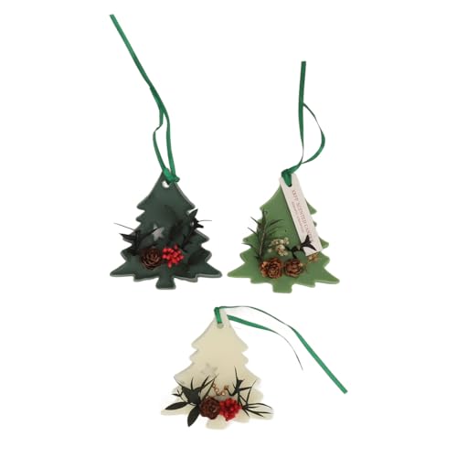 KIMISS 3PCS Sachet de Cera Aromática con Forma de Árbol de Navidad miniatura 6