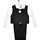 Lito Angels Baby Anzug Jungen Hochzeit, 5 Teiliges Set (Sakko, Weste, Hemd, Hose & Krawatte), Schwarz, Größe 3 Monate 62, 057 (Tag-Nummer 3M)
