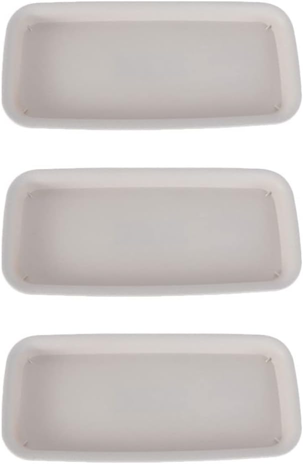 GANAZONO Flowerpot Bottom Trays Rectangular Water Trays for Indoor Plants Potted Plant Trays Drip Trays