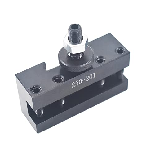 mitoharet BXA 250-201 - Soporte para herramientas de torneado tipo cuña para mini torno de hasta 15 pulgadas, poste de herramientas de torno de metal de cambio rápido para herramientas de torneado
