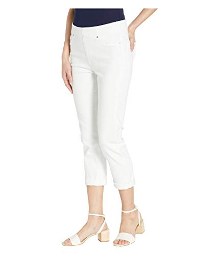 Liverpool Los Angeles Chloe Pull-On Crop Rolled Cuff in Bright White Bright White 4 252