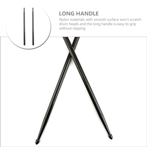 Baquetas de Nylon para Percusión 1 Par Negro miniatura 5