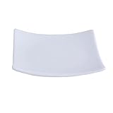 Teebeutelablage Gewürzmühlenuntersetzer Teller Tellerchen Schälchen Schale, quadratisch und flach, Porzellan, ca. 10 x 10 x 1 cm, weiß, spülmaschinengeeignet, 1 Stück