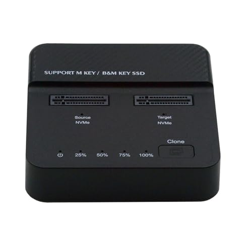 Duplicador Vertical Dual-Bay Cloner NVME M.2 USB-C miniatura 1