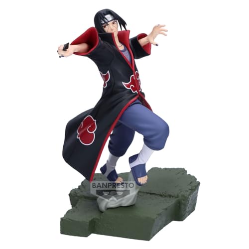 Banpresto Figura de Accion Itachi Uchiha Naruto Shippuden - Combination Battle 16cm - BP30021P Multicolor - Figura Coleccionable - Ideal para los fanáticos del Anime