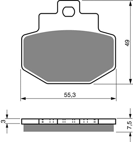 Plaquette de frein Gold Fren ARD haute friction pour scooter Piaggio 125