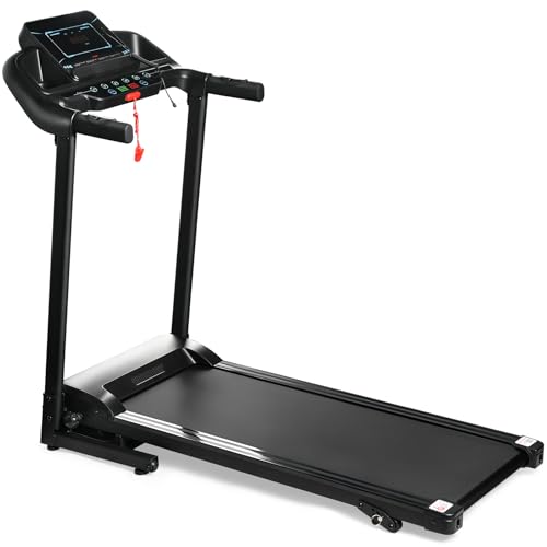 Image of Treadmills for Home Folding Electric Treadmill Portable Treadmills Walking Running Exercise Machine with Multiple Led Display Home & Office Workout Cardio Fitness Machine Black Large Treadmill