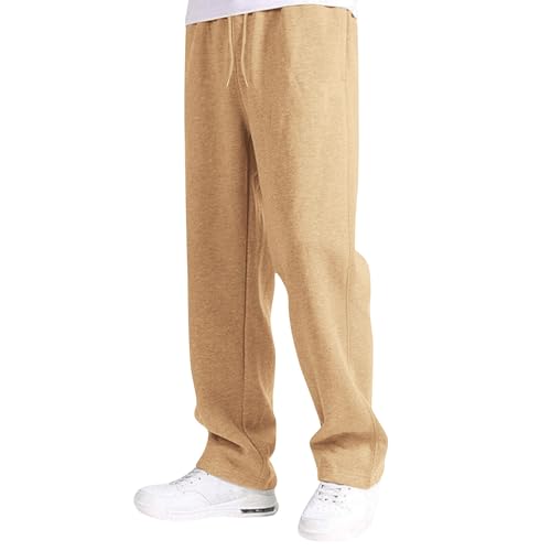 Boys Baggy Sweatpants Kids Wide Leg Sweats Pants Elastic Waist Joggers Athletic Workout Trousers with Pockets