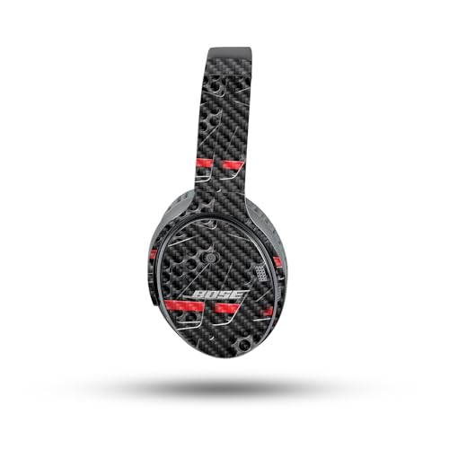 Image of MightySkins Carbon Fiber Skin Compatible with Bose QuietComfort 35 II Headphones - Tech Web | Protective, Durable Textured Carbon Fiber Finish | Easy to Apply, Remove, and Change Styles