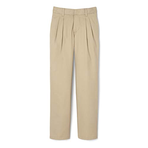 Image of French Toast Little Boys' Pleated Double Knee Pant with Adjustable Waist
