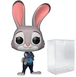 POP Disney: Zootopia 2 - Judy Hopps Funko Vinyl Figure (Bundled with Compatible Box Protector Case), Multicolor, 3.75 inches