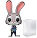 POP Disney: Zootopia 2 - Judy Hopps Funko Vinyl Figure (Bundled with Compatible Box Protector Case), Multicolor, 3.75 inches