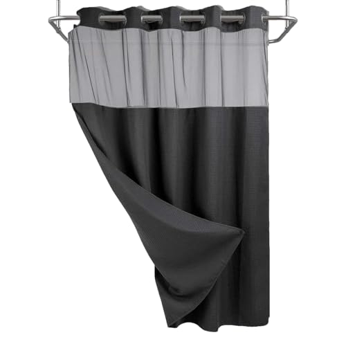 Rideaux de douche d'hôtel haut de gamme imperméables avec doublure Snapper