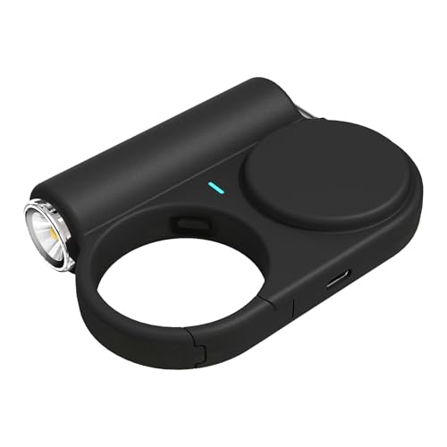 Adaptateur de portable 5000mAh avec câble rétractable et lampe LED intégrée