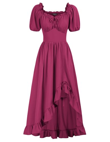 Robe style Renaissance pour femme avec corset ajustable pour affiner la taille