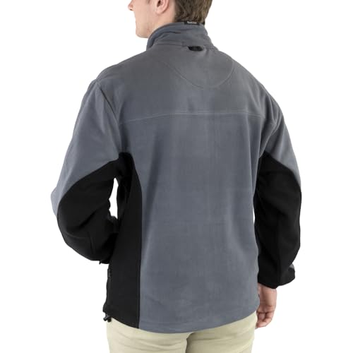 River's End Mens Microfleece Jacket Casual Outerwear Athletic - Grey - Size XL2