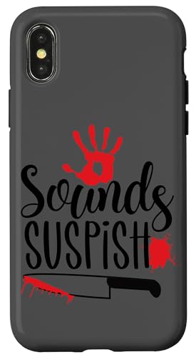 Sounds Suspish Crime Scene Humour Coque pour iPhone X/XS