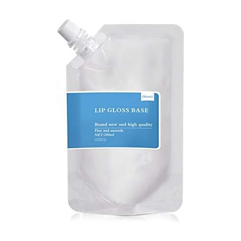 weixinbuy Moisturizing Lip Gloss Base,Lip Makeup Primer Basic Lipstick Lip Gloss Material,DIY Handmade Clear Lip Gloss Non-stick Lip Gloss-200ML/7.05OZ Cover