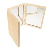 NOLITOY 蒙特梭利折りたたみ式ベビーミラー 乳幼児向け感覚遊び 手と目の協調性を育む 設計 持ち運び便利で家 保育園対応