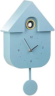 St. Leonhard Kuckucksuhr modern: Moderne Quarz-Kuckucksuhr mit Vogelstimme und Nachtruhe-Automatik (Pendeluhr)