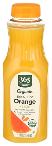 Image of 365 Everyday Value Organic 100% Orange Juice with No Pulp, 15.2 fl oz