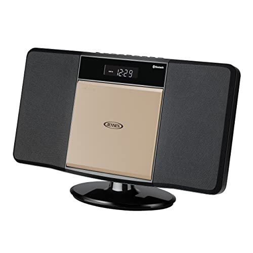 Jensen Jbs-300 Champagne Gold Modern Bluetooth Stereo Music System For Home With Cd/Mp3/Wma Player Wireless Streaming Usb Port For Mp3 Playback | Am/Fm Stereo (Remote Included) (Limited Edition) #TOP1