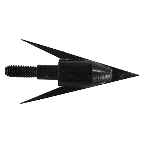 Zzuus 3Pcs/6Pcs/12Pcs Fishing Arrowheads Screw-On Points 100 Grain Black Bow Fishing Screw Tips Broadheads For Fishing Arrow Compound Bow, Crossbow And Recurve Bow Archery Hunting And Target (3Pcs) #TOP1