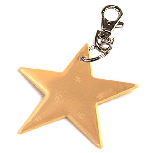 Finnex Reflectors Star Reflector - White | High Visibility Safety Reflector Provides Night Time Safety While Running or Walking with Your Dog (Gold)