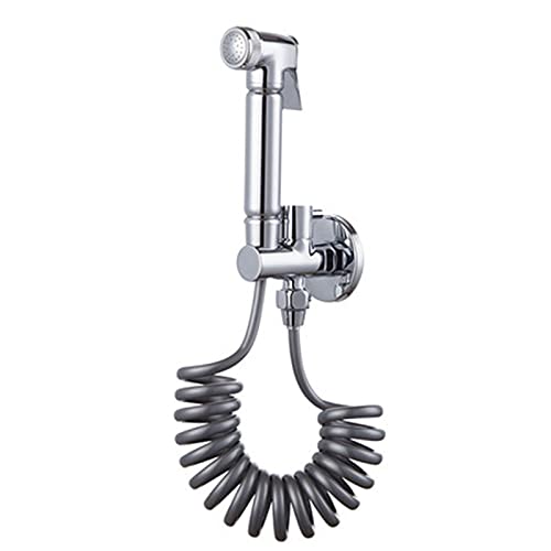 Pulverizador de bidé de inodoro a prueba de fugas para baño de bebé, rociador de bidé de mano de latón con manguera de resorte de 2 m
