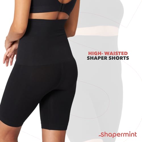 Shapermint 55021 High Waisted Body Shaper Shorts - Shapewear For Women Tummy Control Small To Plus-Size thumb #7