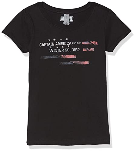 Marvel Girl's Winter Soldier Armed T-Shirt