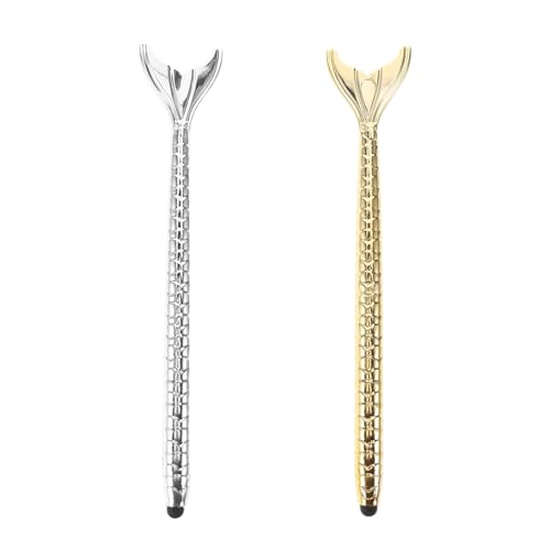 Alipis 2 Piezas Bolígrafo táctil para Ordenador con Alta sensibilidad y precisión diseño de Figura Marina Plata y bolígrafo táctil para Dibujo y Trabajo Tablets y laptops de Unidades