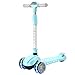 Trottinette Scooter pour Enfants, avec Roues Clignotantes, Système De Frein De Sécurité De Sécurité, Adapté Aux Enfants De 3-10 Ans(Color:Bleu)