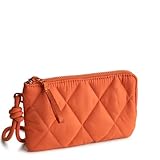Vera Bradley Zip Wristlet, Nylon, Potter's Clay