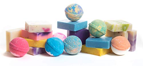 360Feel Be Mine 4 Bath Bombs Plus 4 Handmade Soap Gift Essential Oil Organic Bath Bomb Gifts For Men Women #TOP4