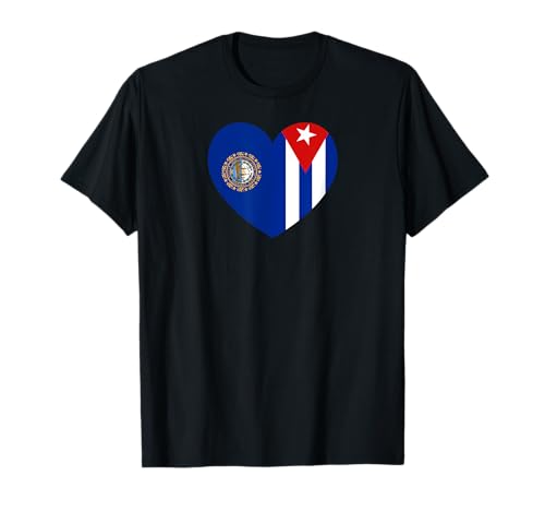 New Hampshire and Cuba Flags: Heart Shaped Unity T�V���c