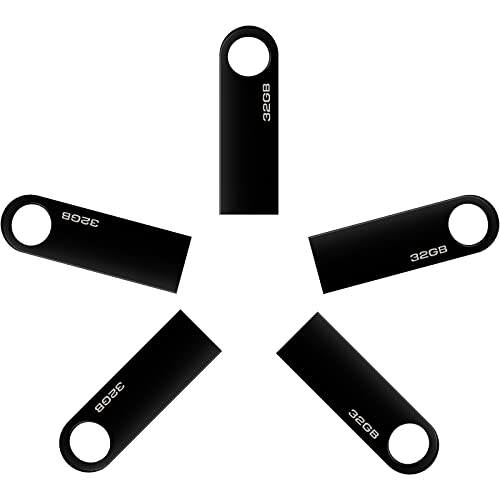 Chiavetta USB 32 GB, 5 Pezzi Mini Pen Drive 32 Giga Portatile USB Key Pennetta USB 32GB per PC, Laptop, ecc (32GB * 5PCS)