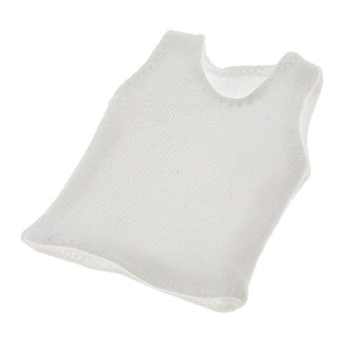 Loveindiy 1/12 Scale Action Figure Sports Clothing For 6'' Hot Toys, Action Figure Doll , White #TOP4