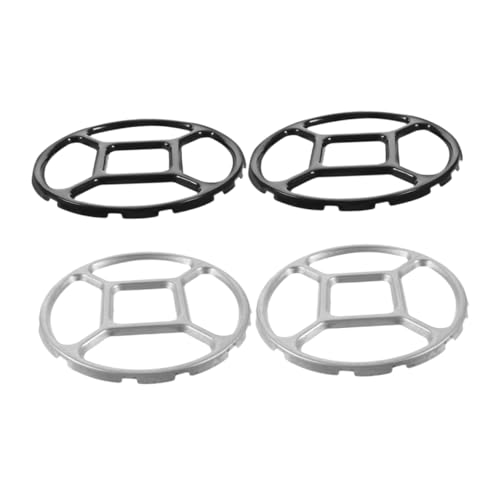 Alipis 4pièces Support Pour Wok Alliage Lot De Anneaux De Cuisinière à Gaz Accessoires Pour Casserole Et Marmite Surface De Cuisson Stable Et Répartition De Chaleur Uniforme