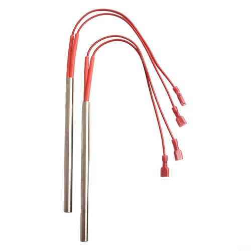 Encendedor de estufa de pellets, 2 varillas de calefacción de acero inoxidable de 230 V 300 W, resistencia al calor para estufas de pellets Nemaxx P6, P9 y P12