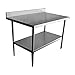 Food Service 24 x 24 Work Table w/Backsplash